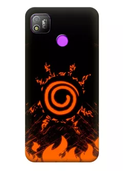 Tecno Pop 4 (BC2) чехол из силикона - Спираль Наруто