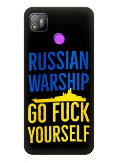 Чехол на Tecno Pop 4 (BC2) - Russian warship go fuck yourself