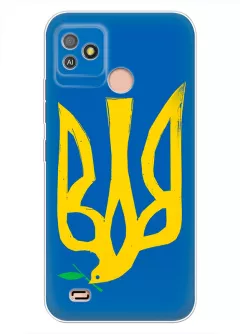 Чехол на Tecno Pop 5 Go (BD1) с сильным и добрым гербом Украины в виде ласточки
