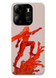 Tecno Pop 7 чехол - Берсерк Бэрусэруку Berserk Beruseruku Гриффит идет к вершине по рукам