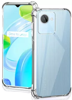 TPU чехол GETMAN Ease logo усиленные углы Full Camera для Realme C30