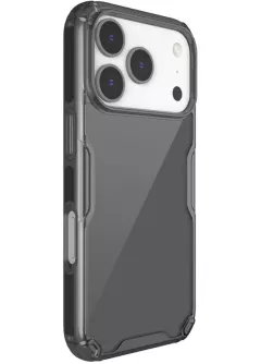 TPU чехол Nillkin Nature Pro Series для Apple iPhone 17 Pro (6.3"), Черный (прозрачный)