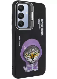 TPU+PC чехол Friends для Samsung Galaxy A55, Black Cat