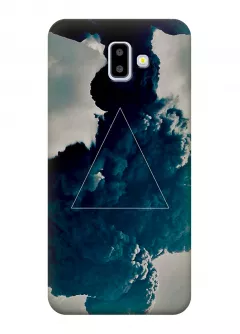 Чехол для Galaxy J6 Plus 2018 - Треугольник в дыму