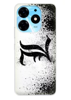 Tecno Spark 10 аниме чехол из силикона - Тетрадь смерти лого