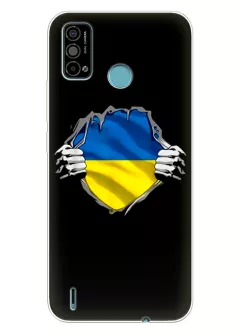 Чехол на Tecno Spark Go 2021 для сильного духом народа Украины