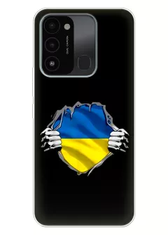 Чехол на Tecno Spark Go 2022 для сильного духом народа Украины