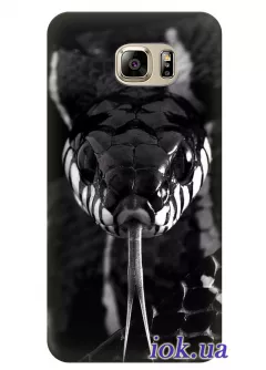 Чехол для Galaxy S7 - Чёрная змея