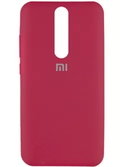 Чехол Silicone Cover Full Protective (AA) для Xiaomi Redmi K30 / Poco X2, Красный / Rose Red