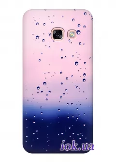Чехол для Galaxy A3 2017 - Капли дождя