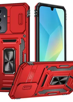 Ударопрочный чехол Camshield Army Ring для Samsung Galaxy A37 5G / A36 5G / A56 5G, Красный / Red
