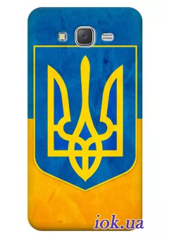 Чехол для Galaxy J3 - Тризуб Украины на флаге