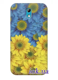 Чехол для HTC Desire 526G Dual - Цветы Украины