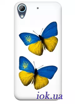 Чехол для HTC Desire 626G - Бабочки