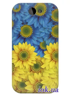 Чехол для HTC Desire (A8181) - Цветы Украины