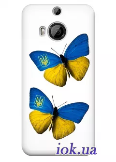 Чехол для HTC One M9 Plus - Бабочки