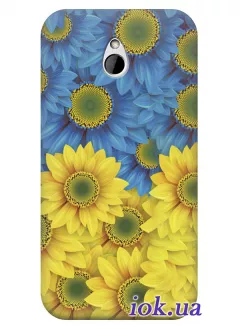 Чехол для HTC One Mini - Цветы Украины
