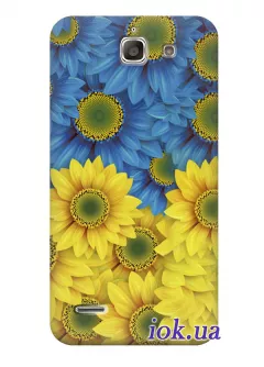 Чехол для Huawei G730-U10 - Украинские цветы