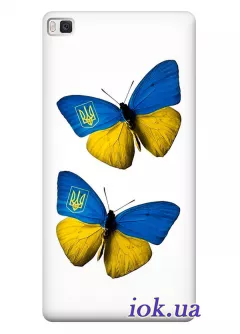 Чехол для Huawei P8 - Бабочки