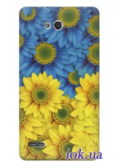 Чехол для LG L80 - Украинские цветы