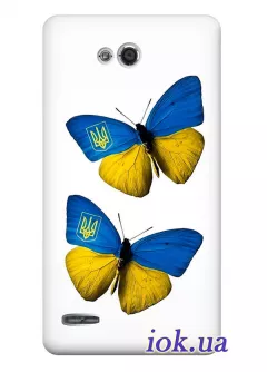 Чехол для LG L80 - Бабочки