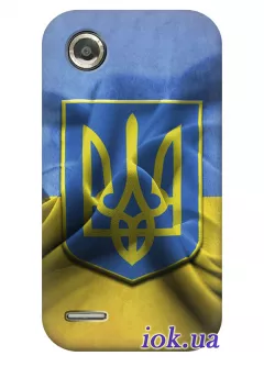 Чехол для Lenovo A298t - Флаг и Герб Украины