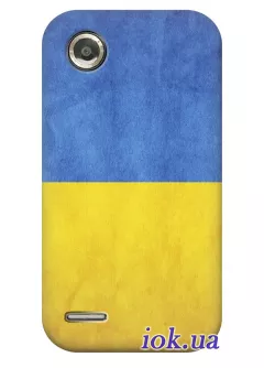 Чехол для Lenovo A298t - Украинский флаг