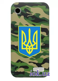 Чехол для Lenovo A398t+ - Военный Герб Украины