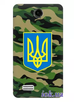 Чехол для Lenovo A590 - Военный Герб Украины