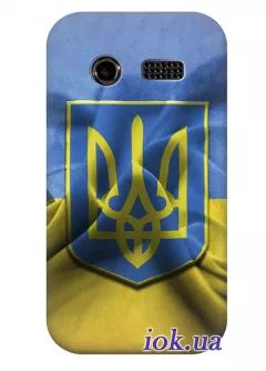Чехол для Lenovo A60+ - Флаг и Герб Украины
