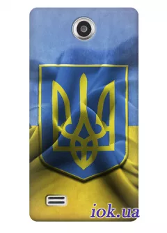 Чехол для Lenovo A656 - Флаг и Герб Украины