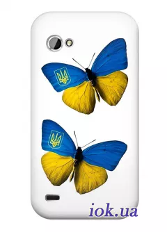 Чехол для Lenovo S760 - Бабочки