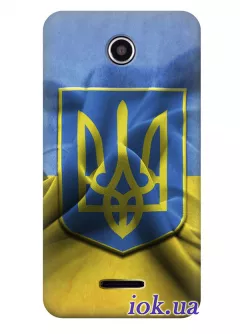 Чехол для Lenovo S899t - Флаг и Герб Украины