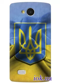 Чехол для LG Joy - Флаг и Герб Украины