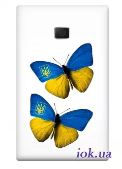 Чехол для LG Optimus L3 - Бабочки
