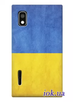 Чехол для LG Optimus L5 - Украинский флаг