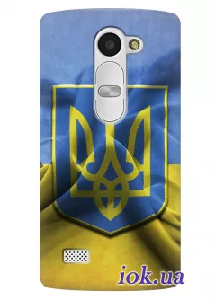 Чехол для LG Leon - Флаг и Герб Украины