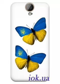 Чехол для HTC One E9 Plus - Бабочки