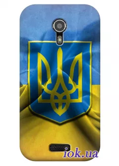 Чехол для Fly IQ451 - Флаг и Герб Украины