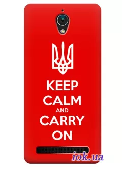Чехол для Asus Zenfone C - Carry On Ukraine