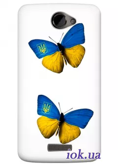 Чехол для HTC One XL - Бабочки
