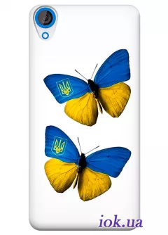 Чехол для HTC Desire 820 - Бабочки