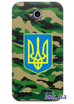 Чехол для LG L70 Dual - Военный герб Украины
