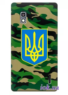 Чехол для LG Optimus G - Военный герб Украины