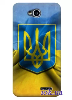 Чехол для LG L90 - Герб и Флаг Украины