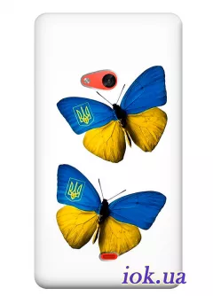 Чехол для Nokia Lumia 625 - Бабочки