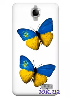 Чехол для Alcatel 6030D - Бабочки