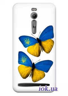Чехол для Asus ZenFone 2 - Украинские бабочки