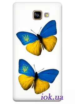 Чехол для Galaxy A9 - Украинские бабочки