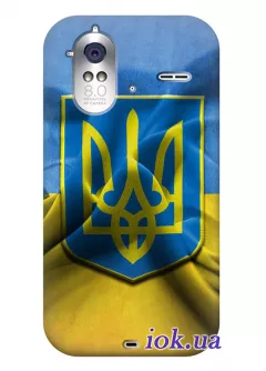 Чехол для HTC Amaze 4G - Флаг и Герб Украины